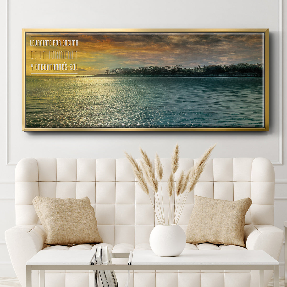 Encontraras - Floater Framed Canvas Print