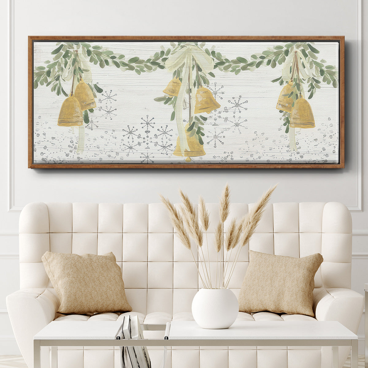 Holiday Bells - Floater Framed Canvas Print