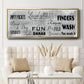 Laundry Rules - Floater Framed Canvas Print