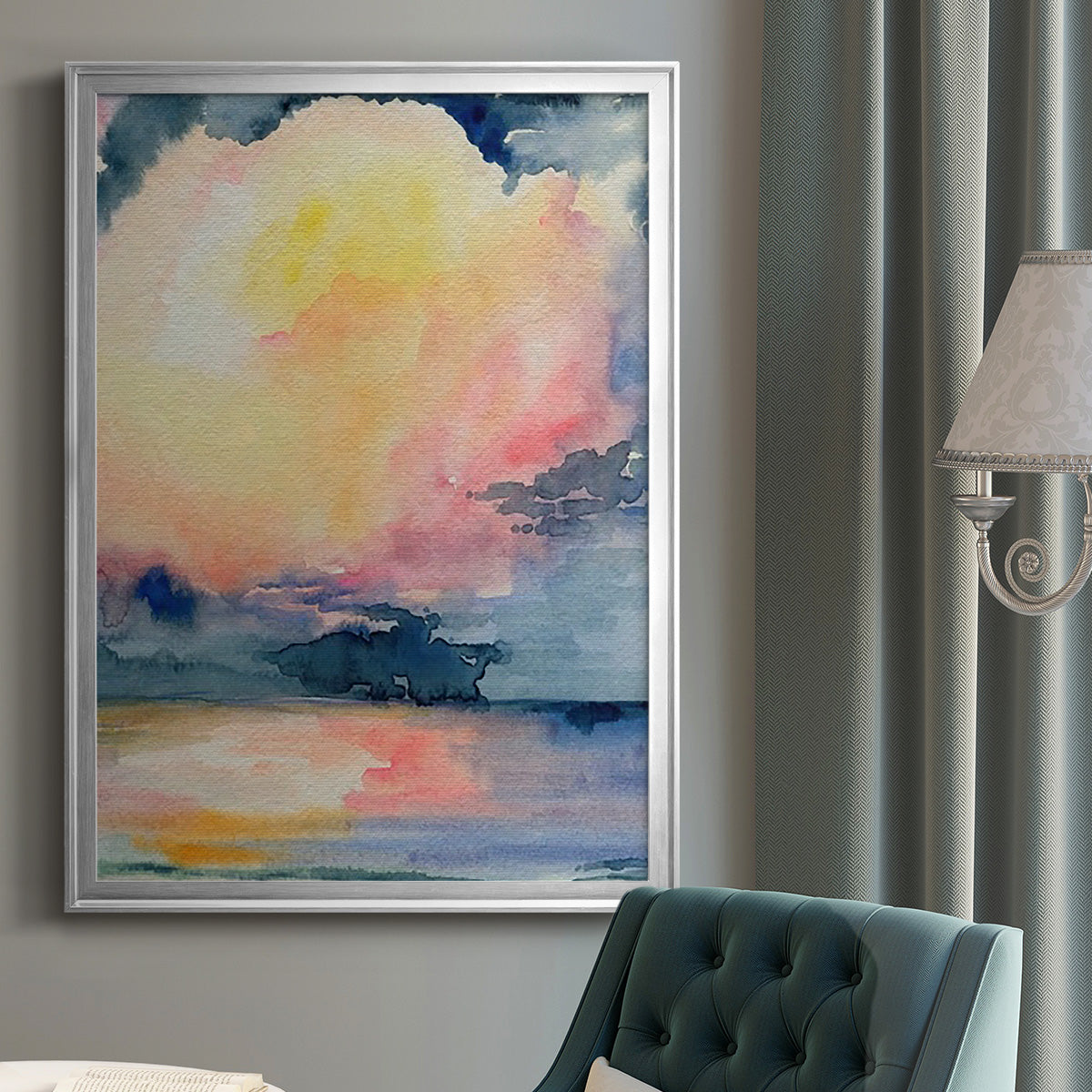 Prism Seascape I - Modern Framed Canvas Print