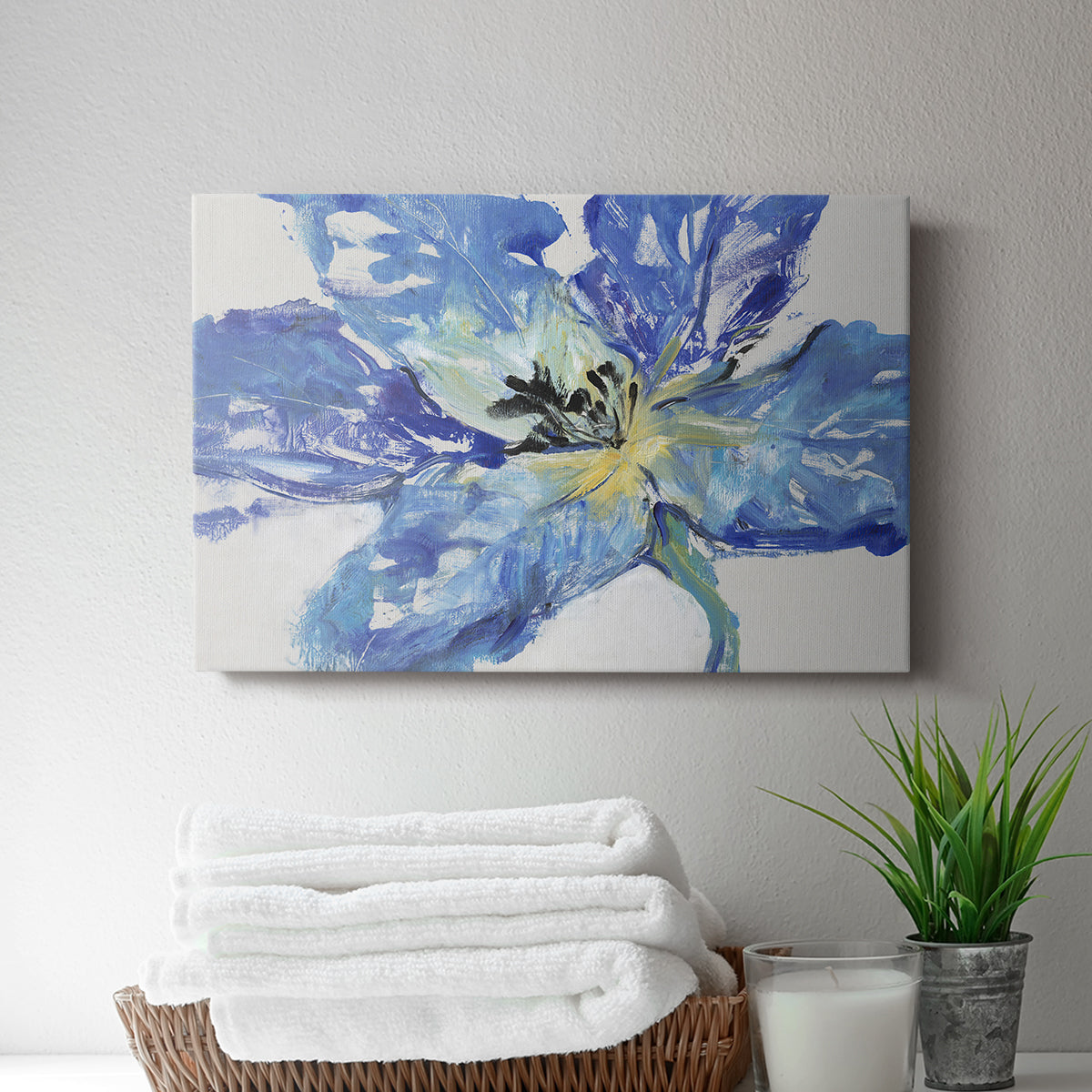 Fleur Bleue II - Canvas Art Print