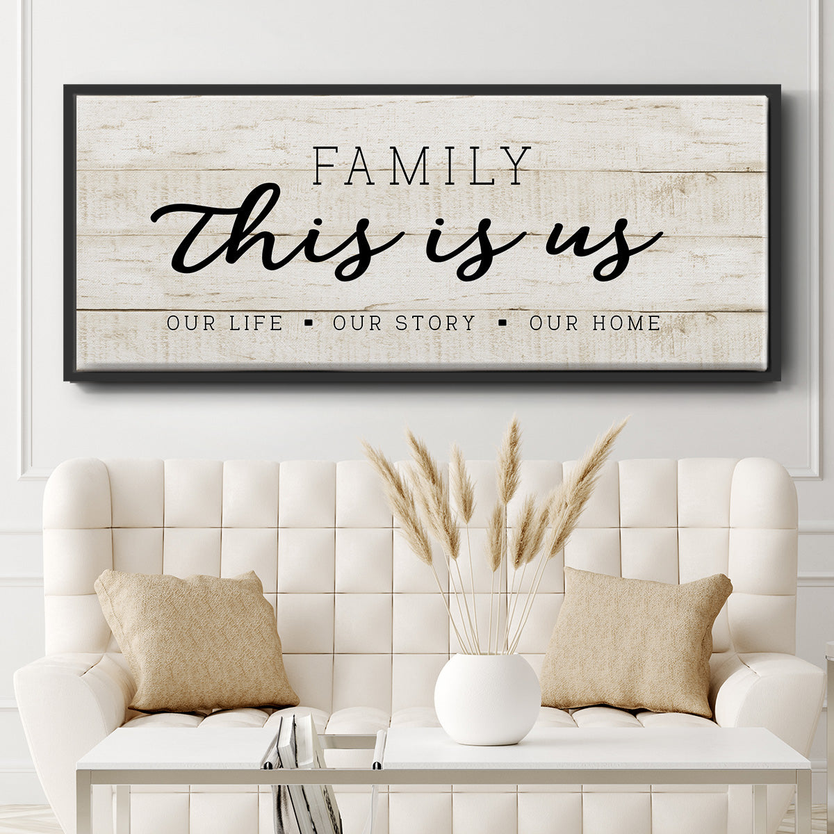 This is Us - Floater Framed Canvas Print