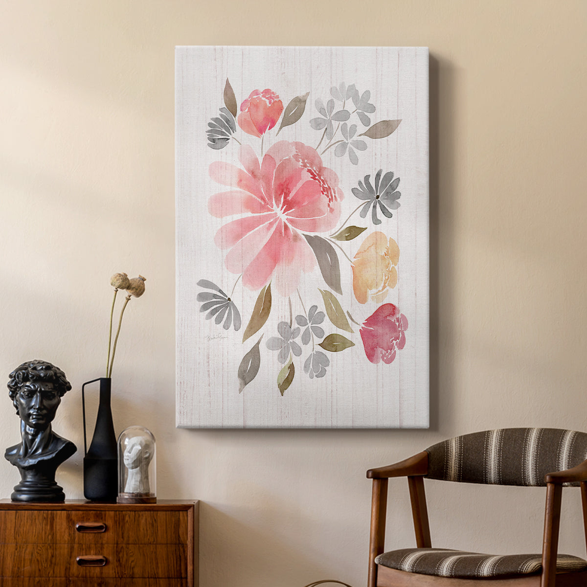 Loose Peonies I - Canvas Art Print