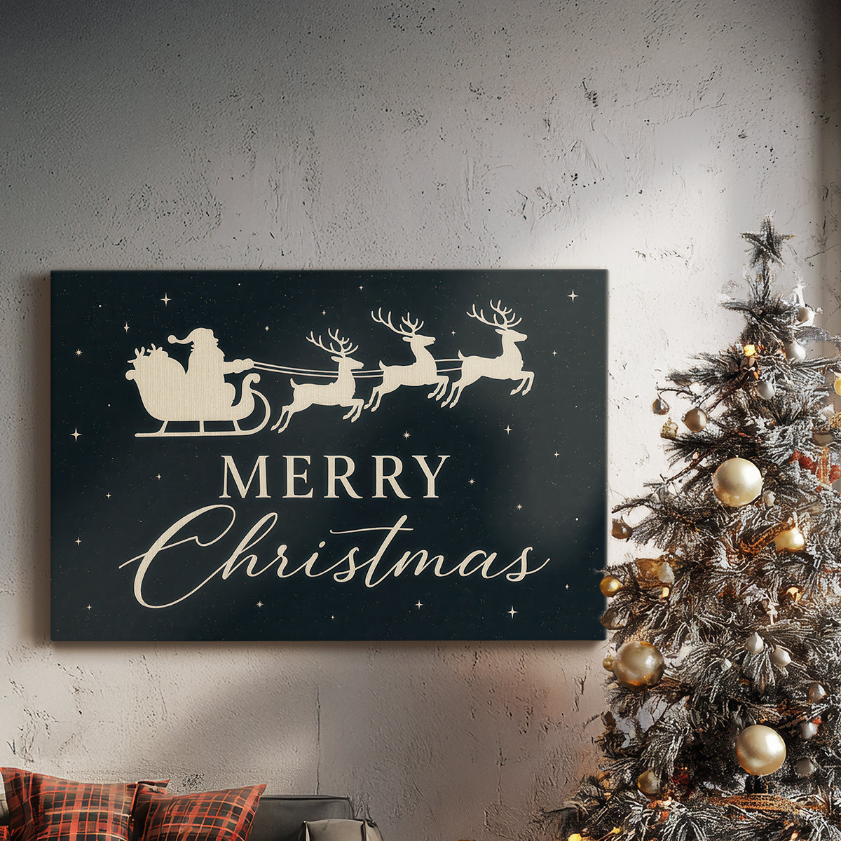 Frosted Bells Square - Canvas Art Print
