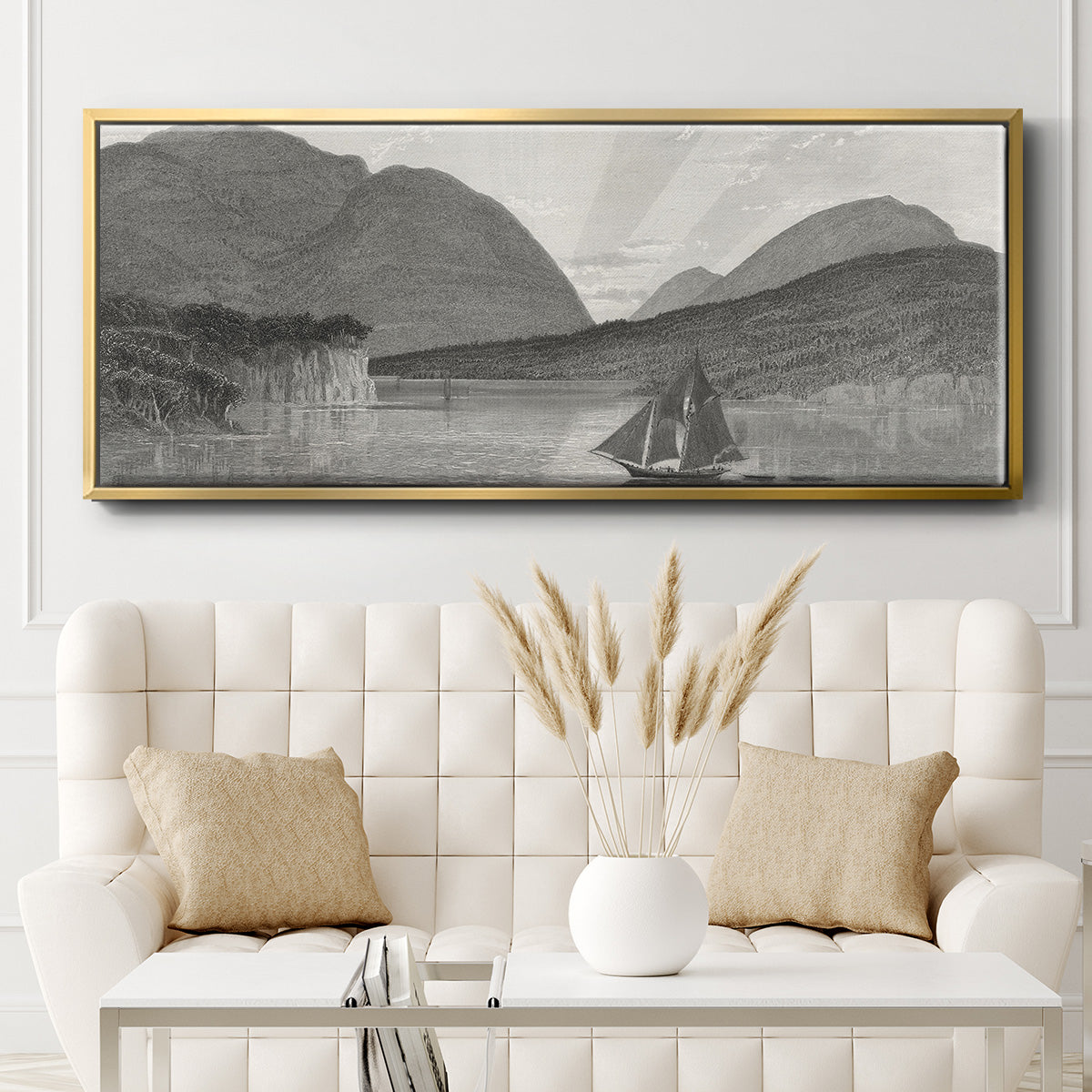 Mount Desert, Coast of Maine - Floater Framed Canvas Print