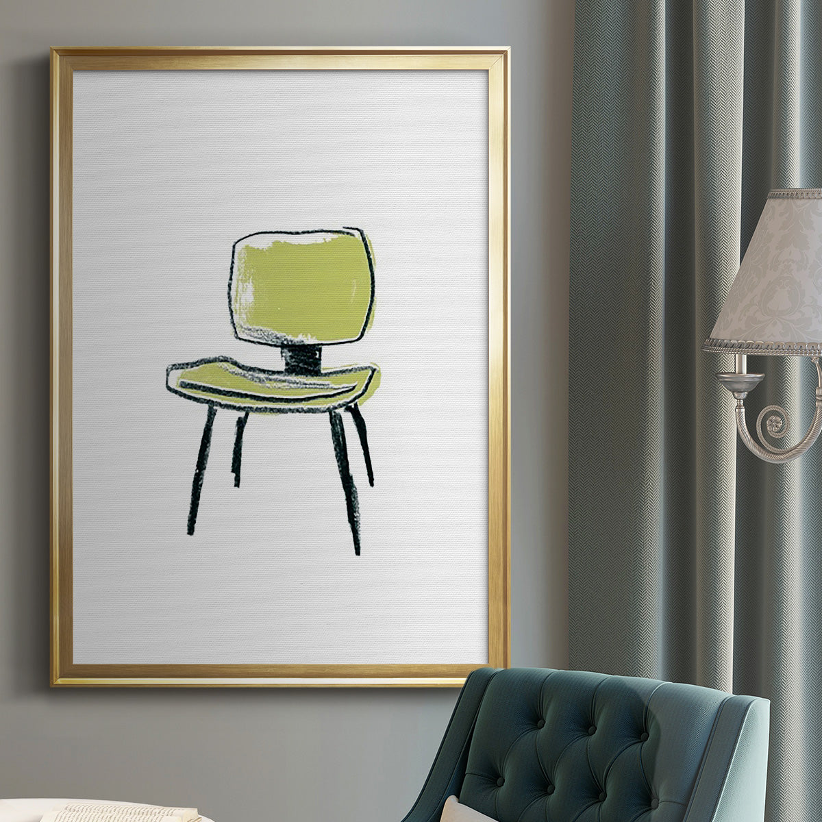 Take a Seat VI - Modern Framed Canvas Print