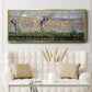 The Banks of the River Epte in Springtime, 1885 - Floater Framed Canvas Print
