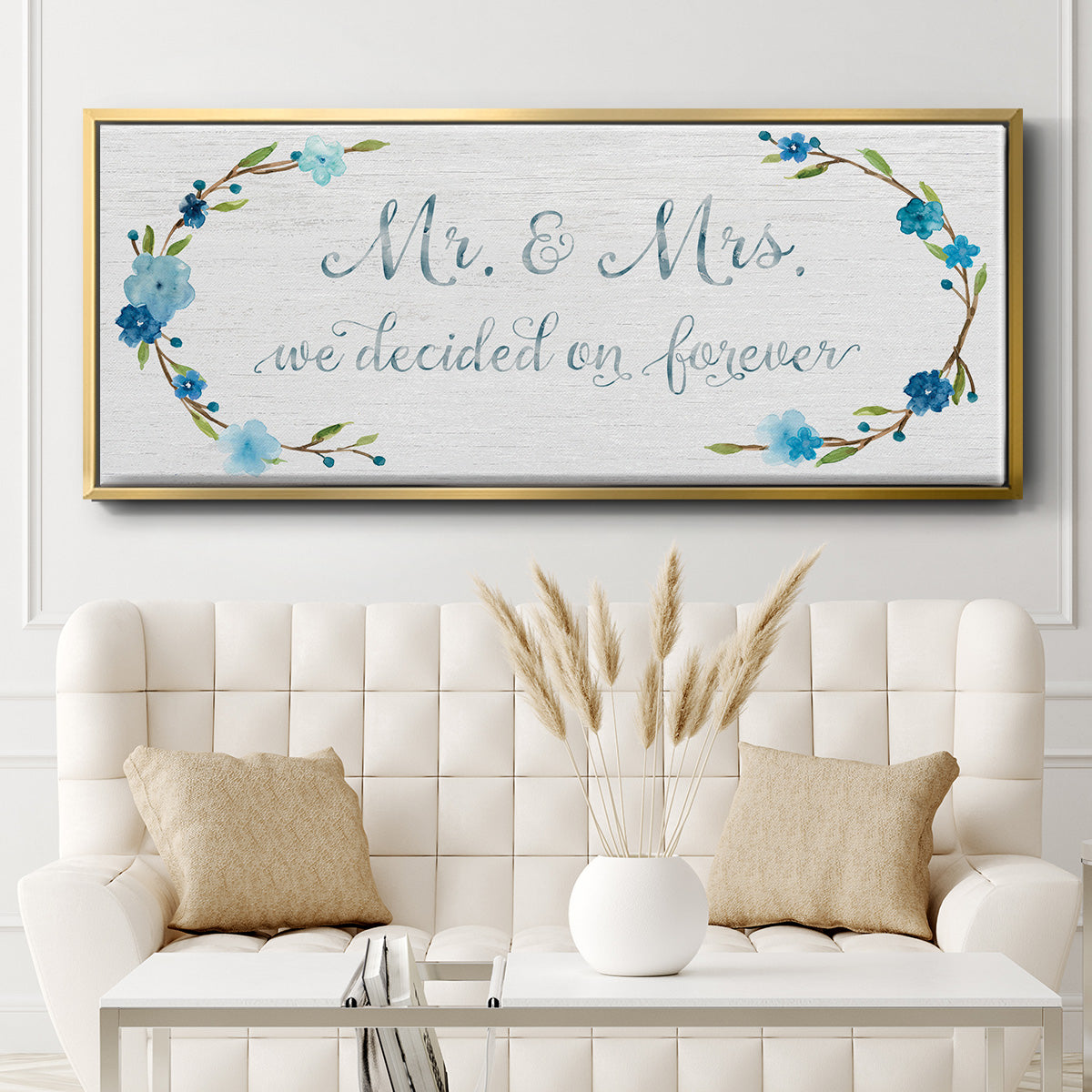 Forever - Floater Framed Canvas Print