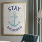 Stay Anchored - Modern Framed Canvas Print