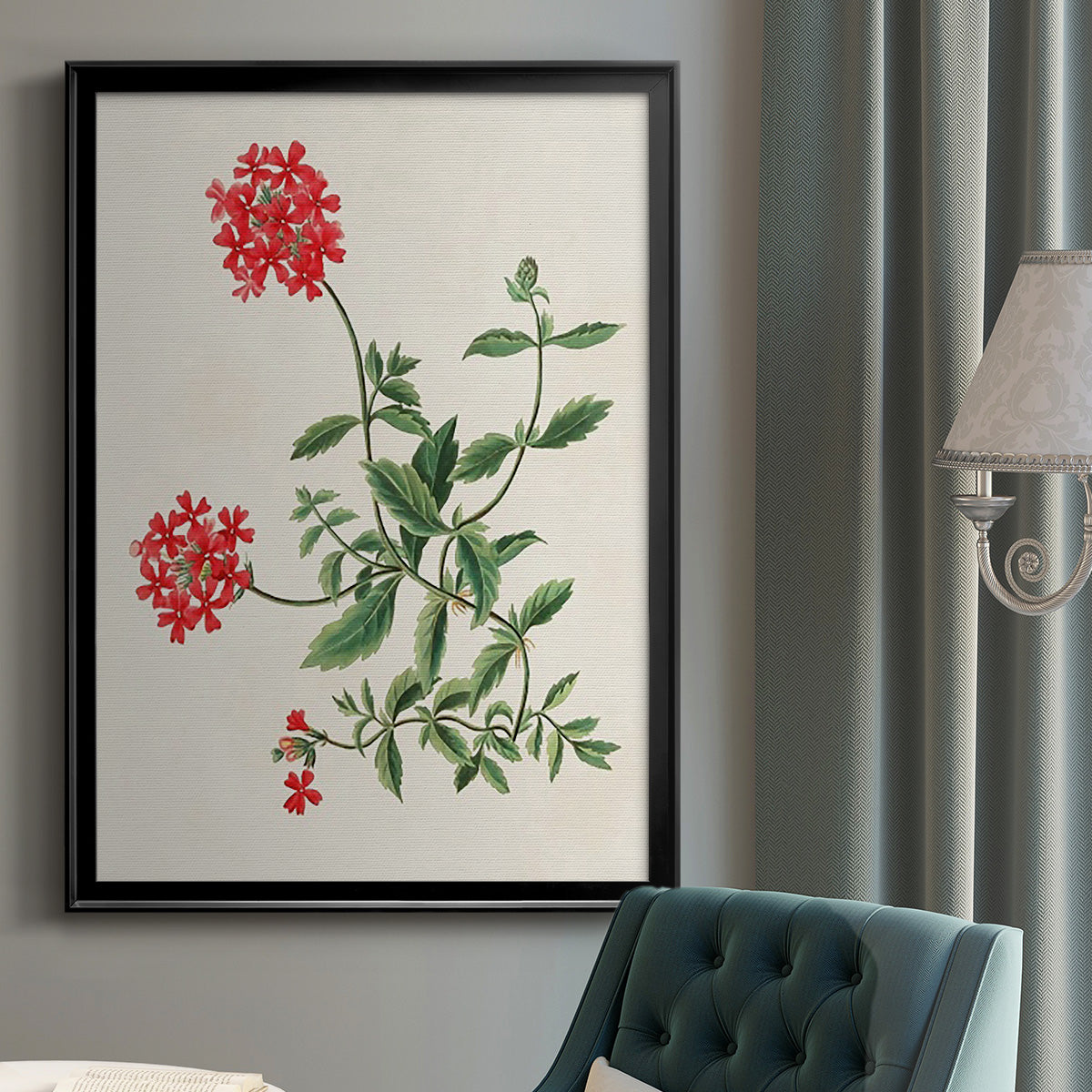 Flowers of the Seasons XI - Modern Framed Canvas Print