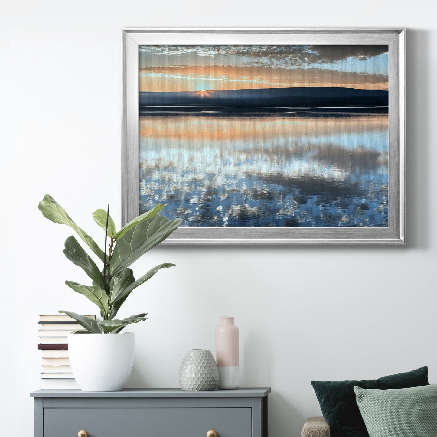 Serene Sunrise Premium Classic Framed Canvas - Ready to Hang