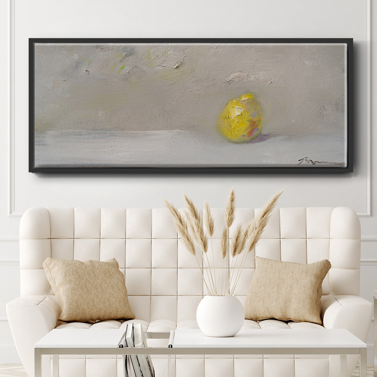 Lemon-Lime - Floater Framed Canvas Print