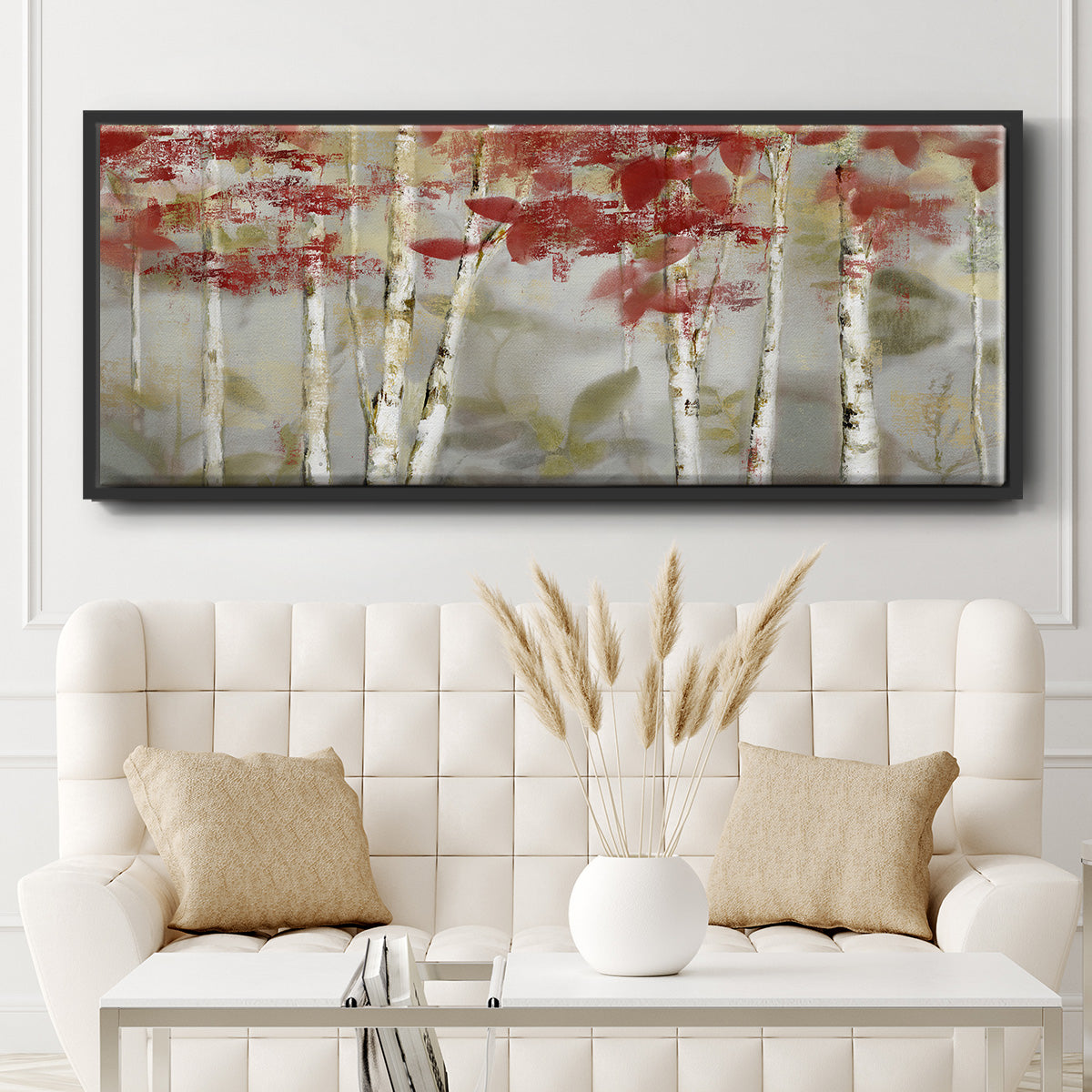 Autumn Forest - Floater Framed Canvas Print