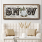 Winter Wonderland Friend Snow - Floater Framed Canvas Print