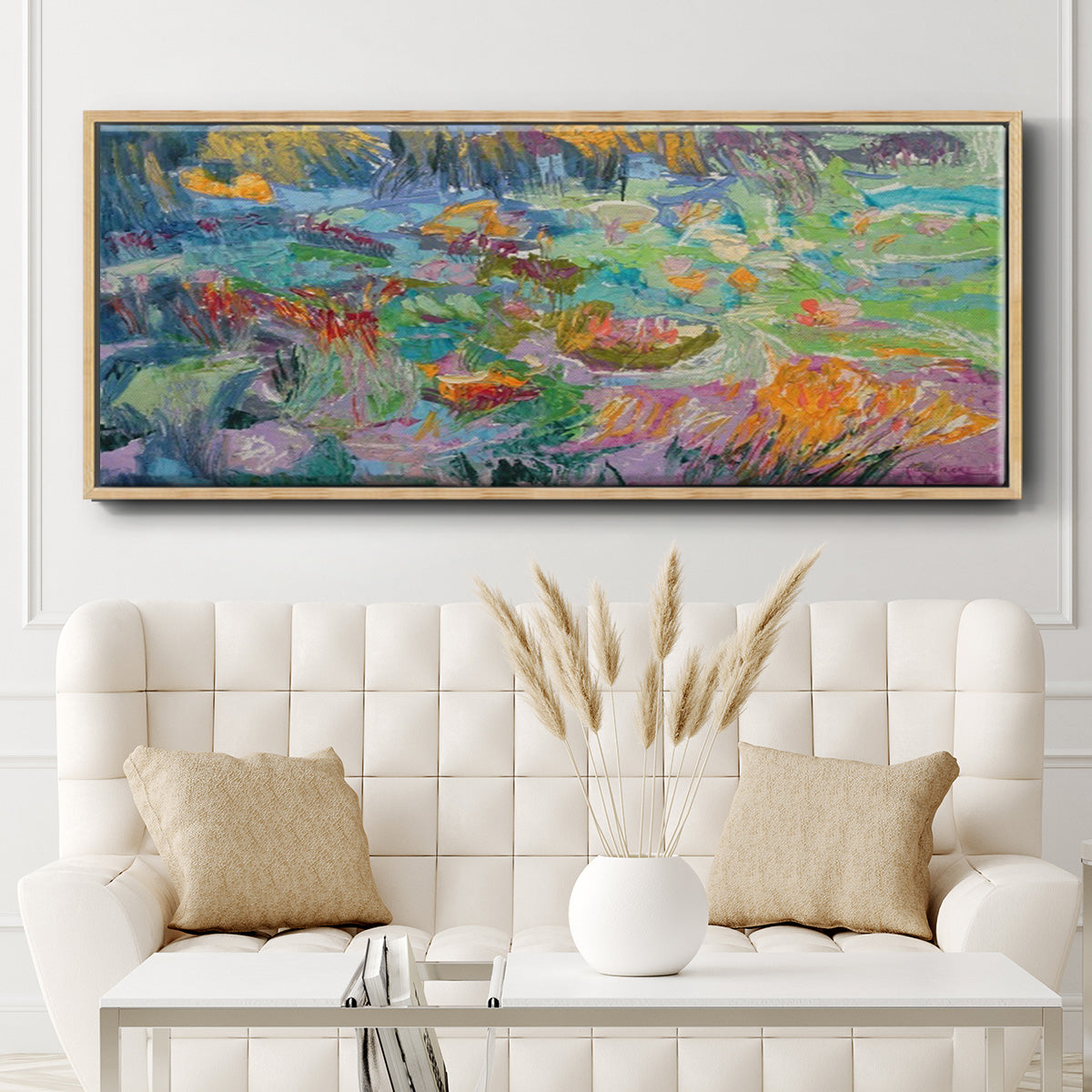 Morning Prayer - Floater Framed Canvas Print