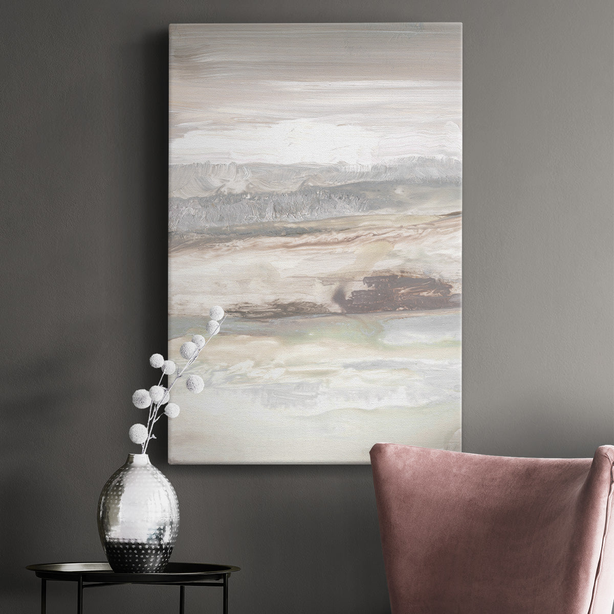 Neautral September Sky Premium Gallery Wrapped Canvas - Ready to Hang