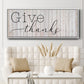 Give Thanks - Floater Framed Canvas Print