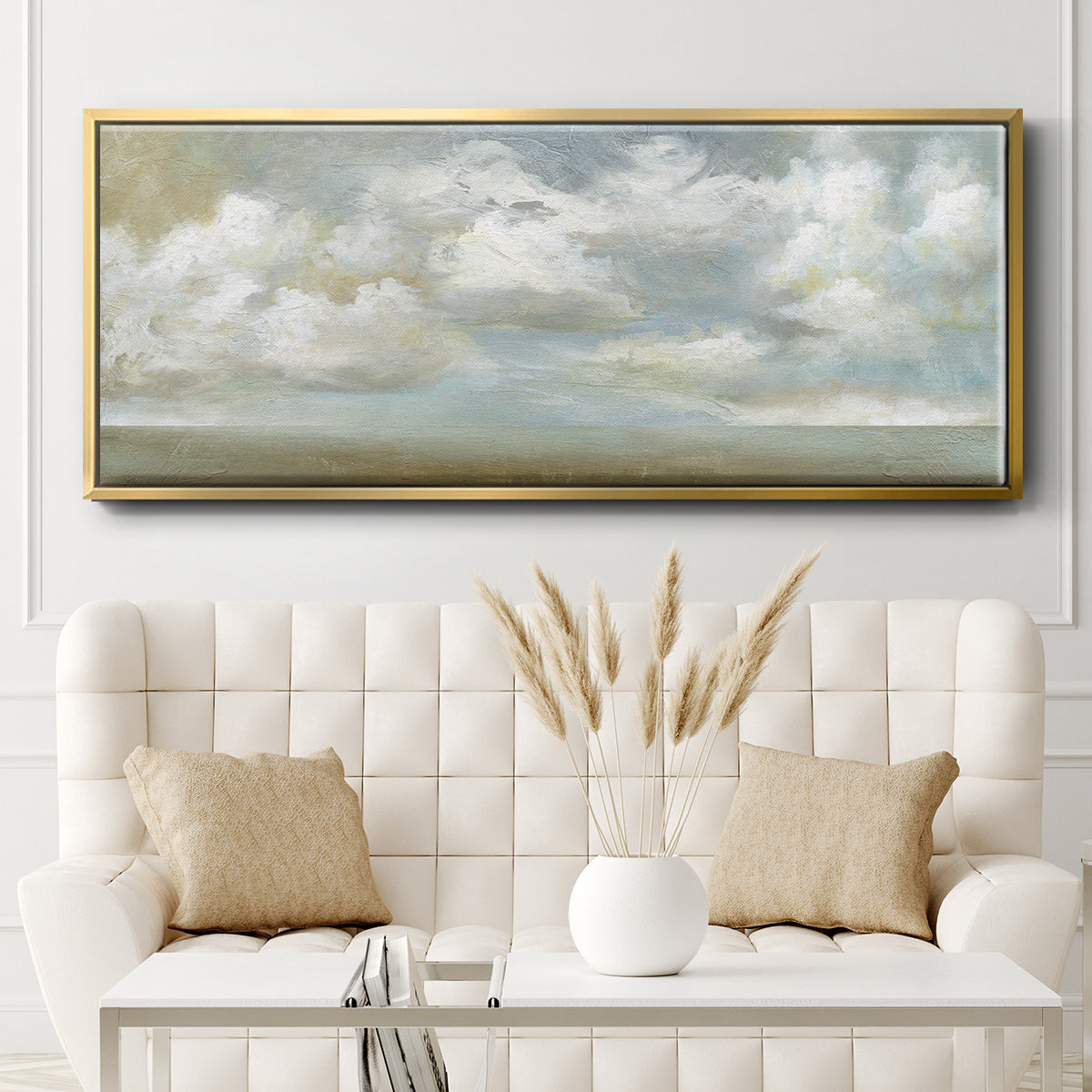 Cloudscape Vista III - Floater Framed Canvas Print