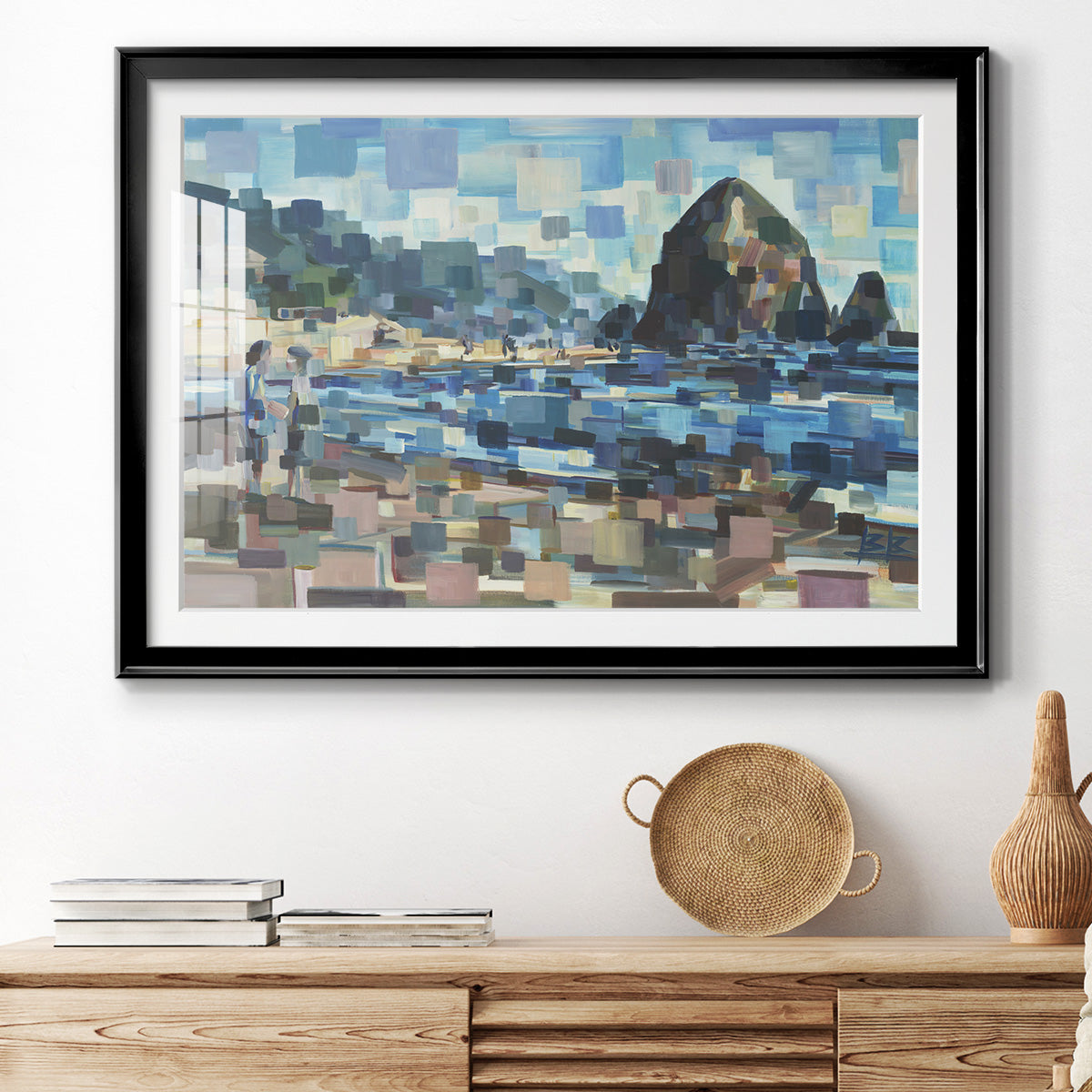 Evening in Cannon Beach - Modern Framed Art Print