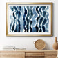 True Blue Wave I - Modern Framed Art Print