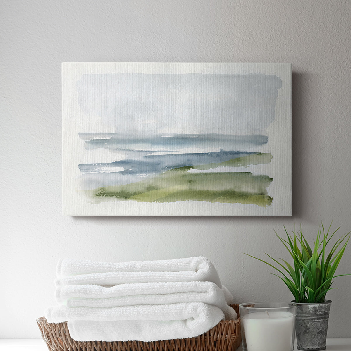 Coastline Splash I - Canvas Art Print