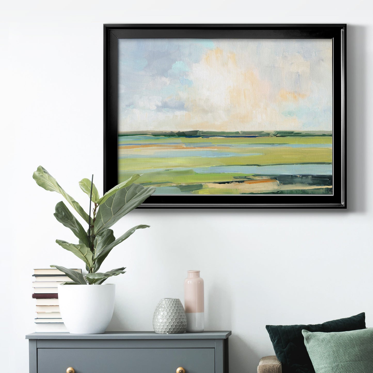 Pastel Horizon I Premium Classic Framed Canvas - Ready to Hang