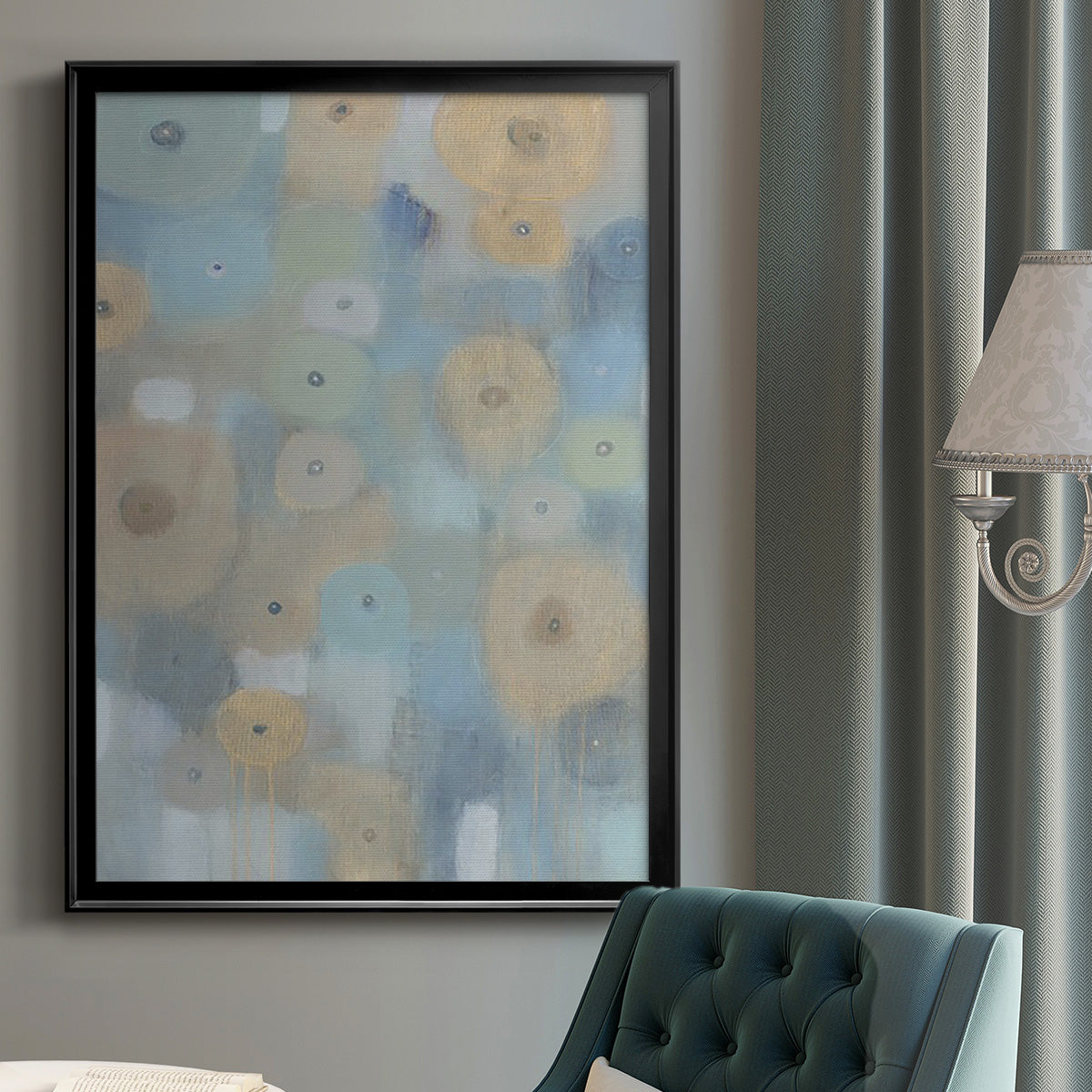 Spinning Wheels II - Modern Framed Canvas Print