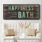 Happiness Bath - Floater Framed Canvas Print