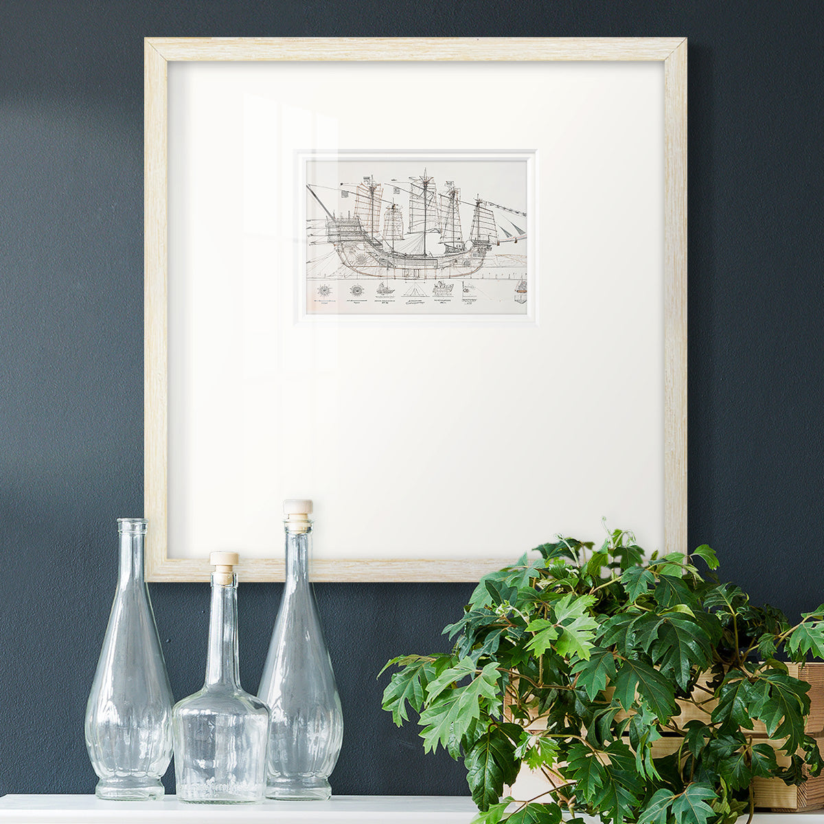 Frigate III Premium Framed Print Double Matboard