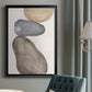 River Rocks Contour II - Modern Framed Canvas Print