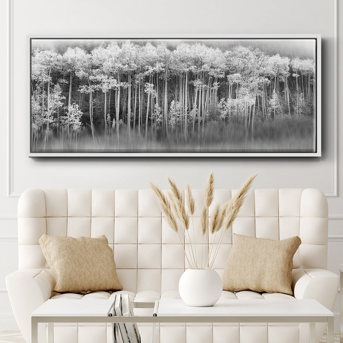 Dreamy Aspen - Floater Framed Canvas Print