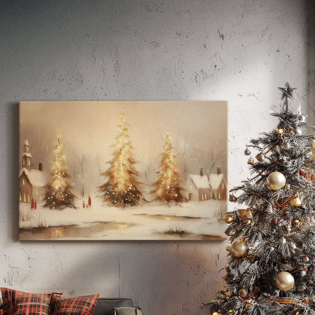 Gilded Dusk at Eve - Canvas Art Print