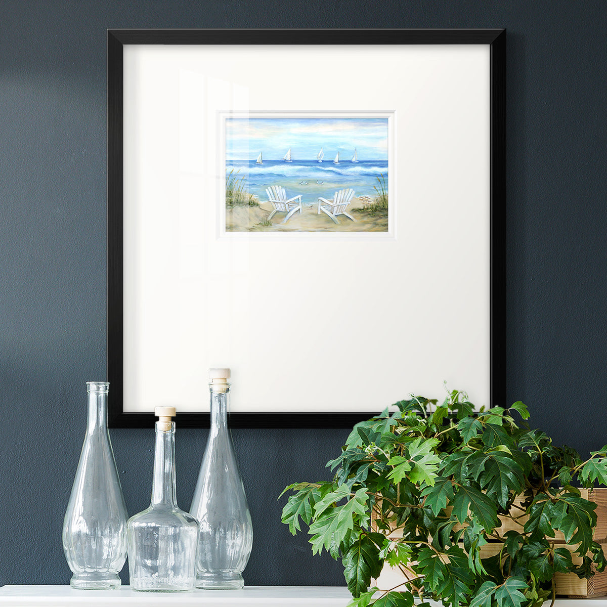 Seaside Escape Premium Framed Print Double Matboard