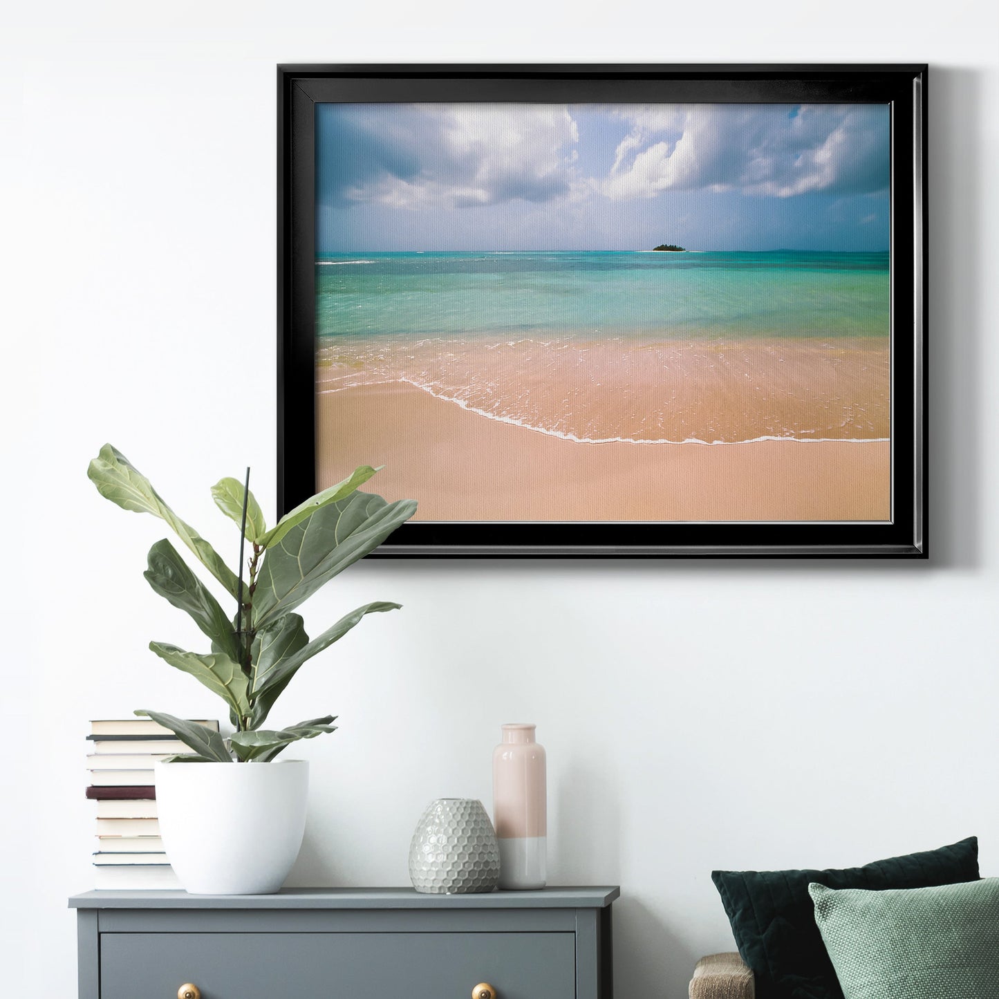 Clear Beach Premium Classic Framed Canvas - Ready to Hang