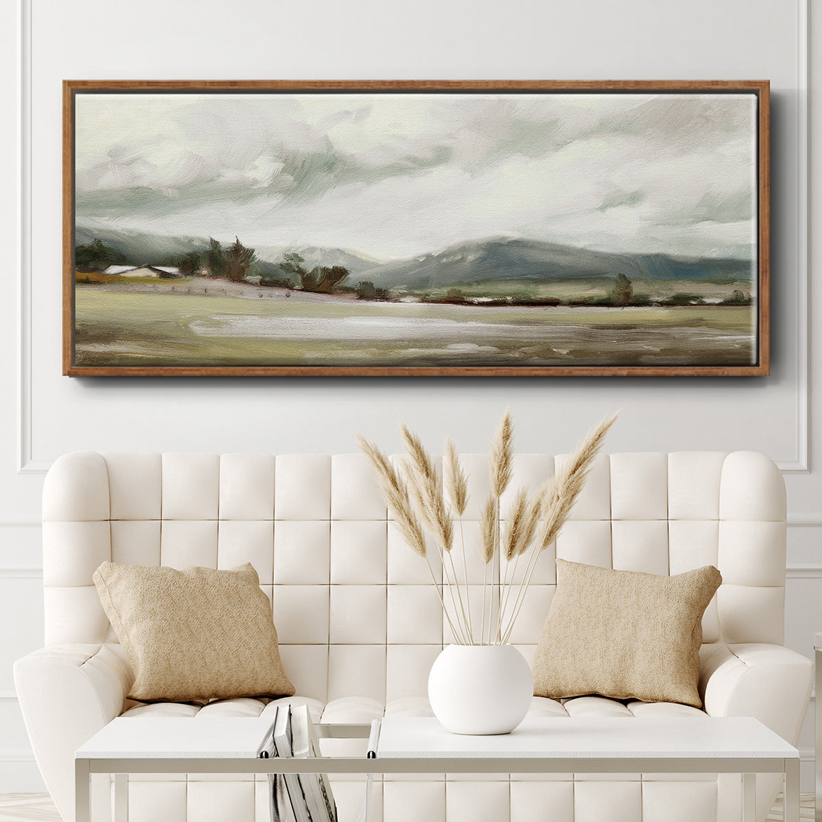 Big Sky Valley - Floater Framed Canvas Print
