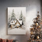 Cottage of Frostlit Whisper - Canvas Art Print