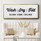 Wash Dry Fold - Floater Framed Canvas Print