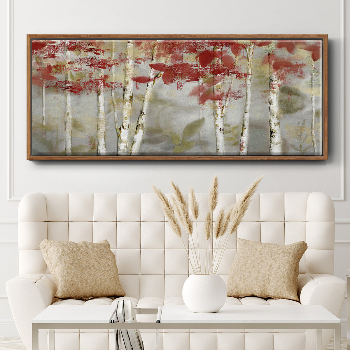 Autumn Forest - Floater Framed Canvas Print