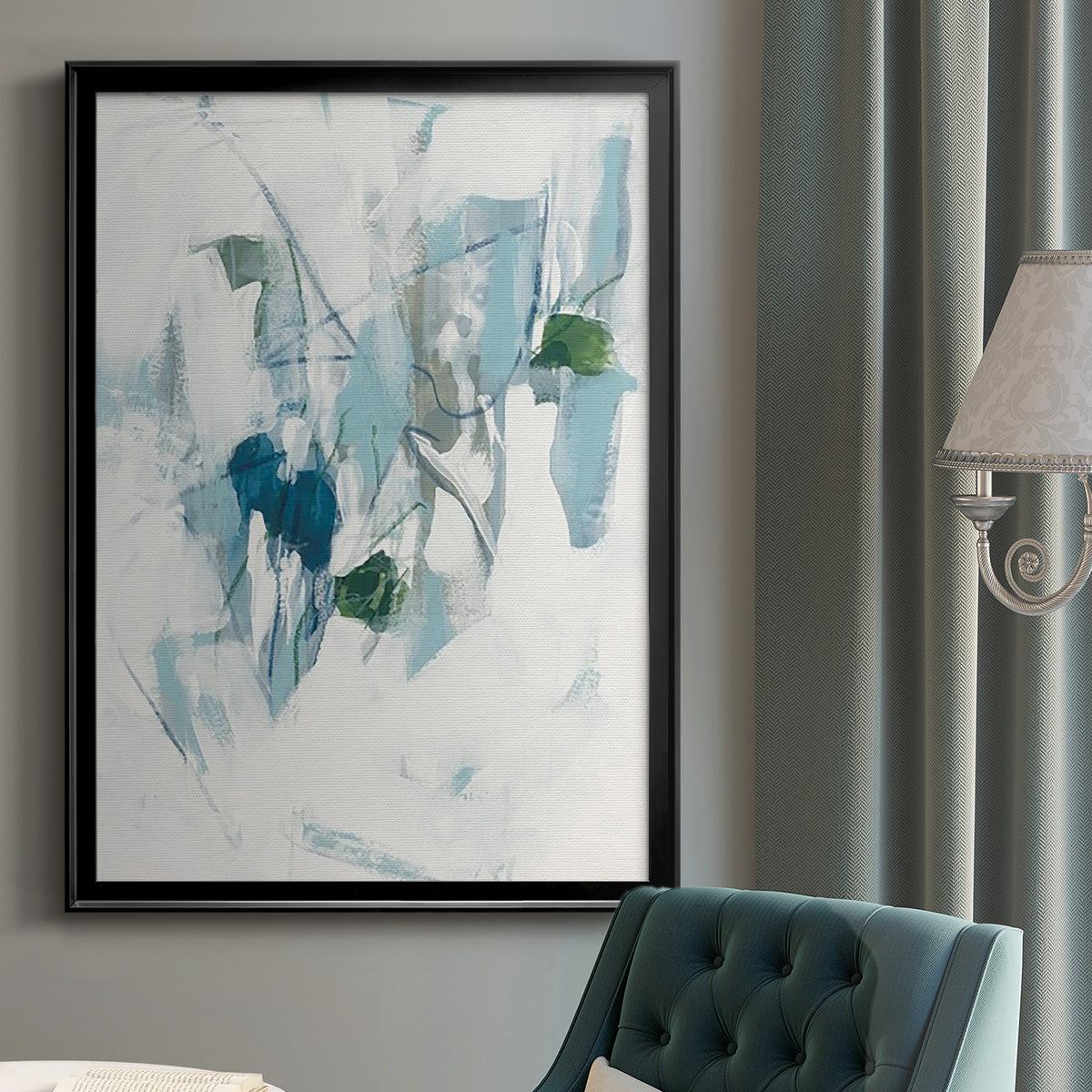 Ice Cavern II - Modern Framed Canvas Print