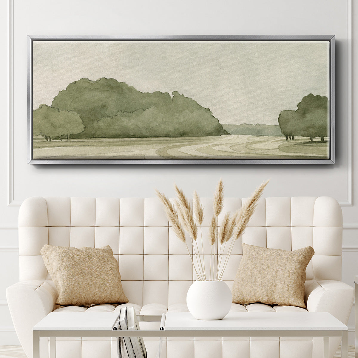 On Course I - Floater Framed Canvas Print