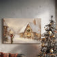 Nativity of Tinsel-Gold Promise - Canvas Art Print