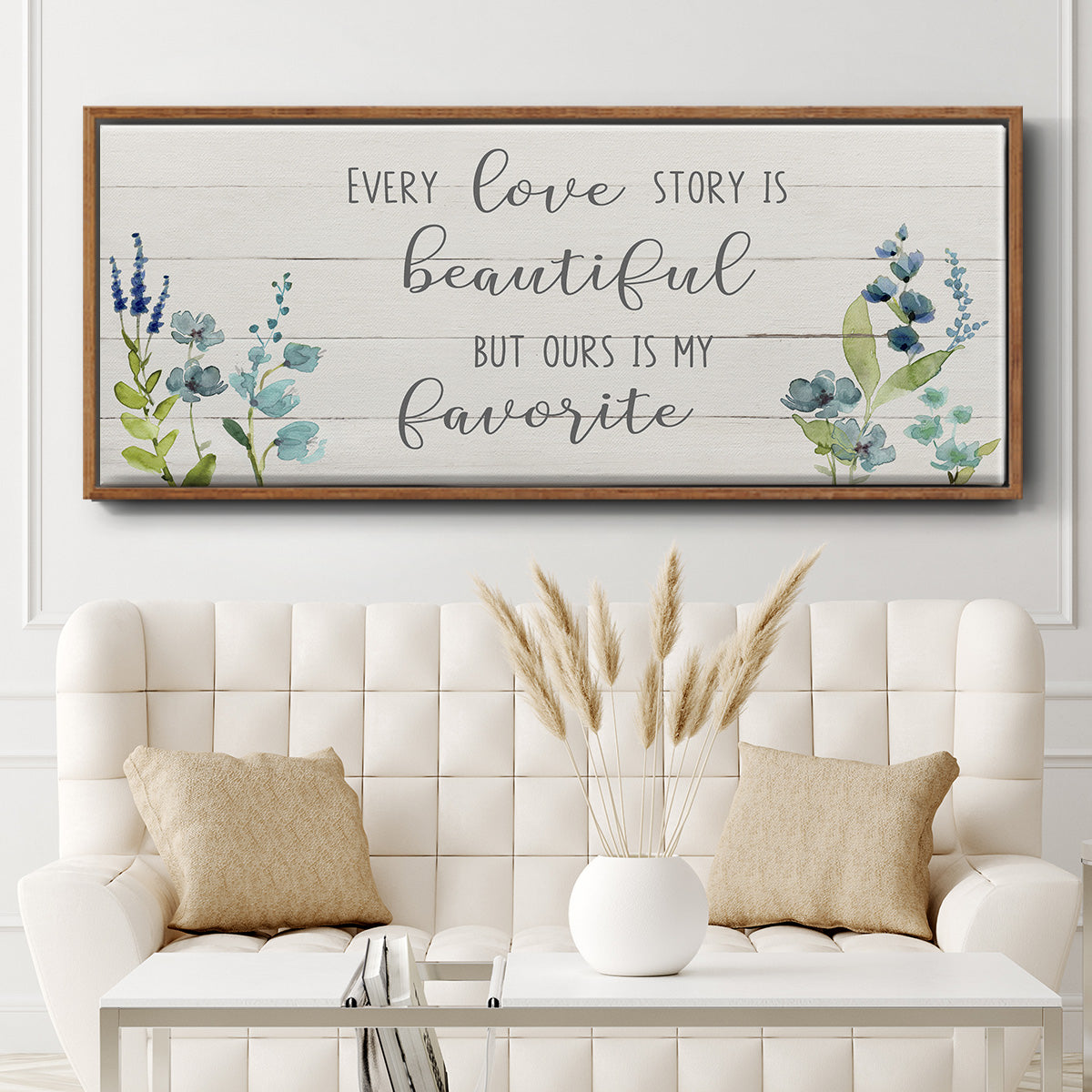 Love Story - Floater Framed Canvas Print