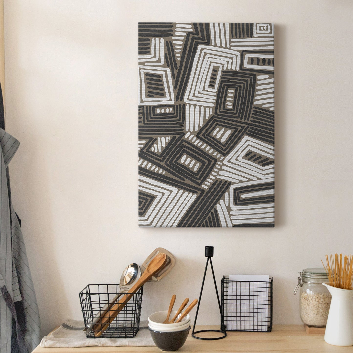 Abstract Maze IV Premium Gallery Wrapped Canvas - Ready to Hang