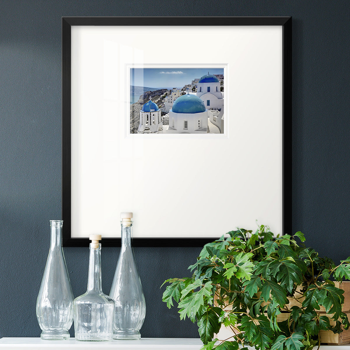 Santorini Saturday Premium Framed Print Double Matboard