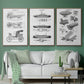 Industrial Flight - Floater Framed Canvas Set