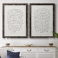 Letter to a Lover I - Premium Framed Canvas 2 Piece Set - Ready to Hang