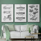 Industrial Flight - Floater Framed Canvas Set