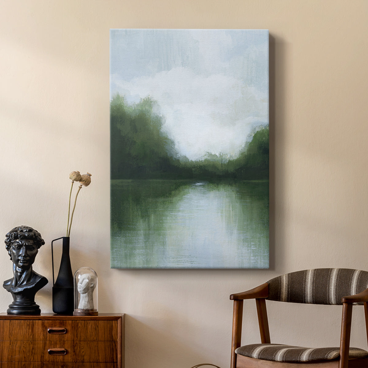 Mossy Reflections I - Canvas Art Print