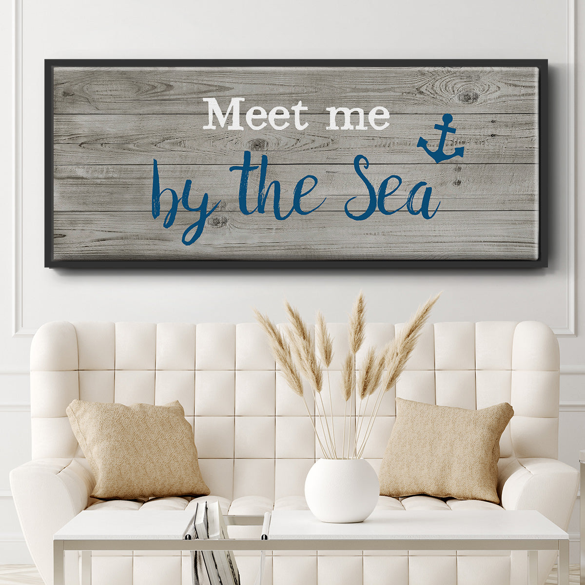 Meet Me - Floater Framed Canvas Print