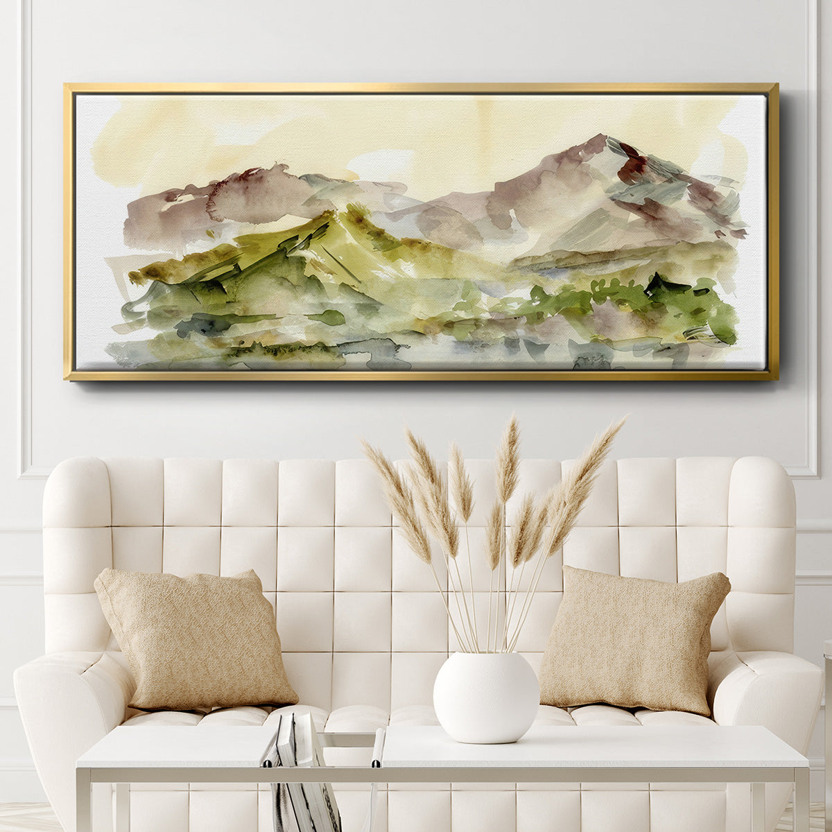 Plum Ridge II - Floater Framed Canvas Print